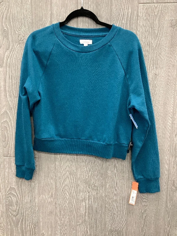 Sweatshirt Crewneck By Colsie In Blue, Size: S