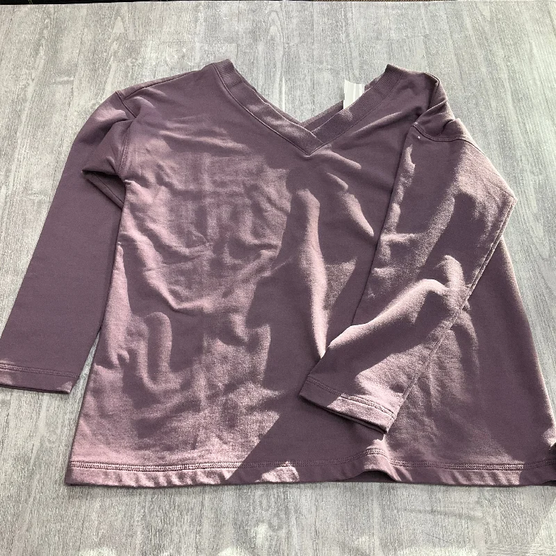 Top Long Sleeve By J. Jill In Purple, Size: M