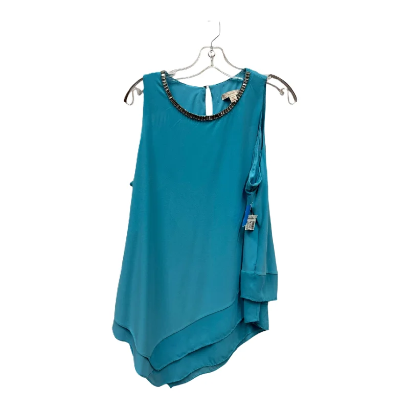 Top Sleeveless By Dressbarn In Blue, Size: 1x