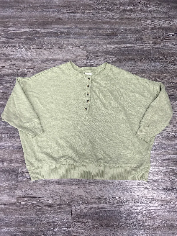 Sweatshirt Crewneck By Maurices In Green, Size: 2x