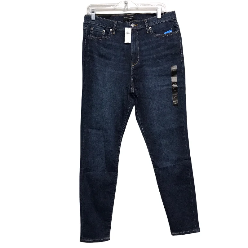 Jeans Skinny By Banana Republic In Blue Denim, Size: 12