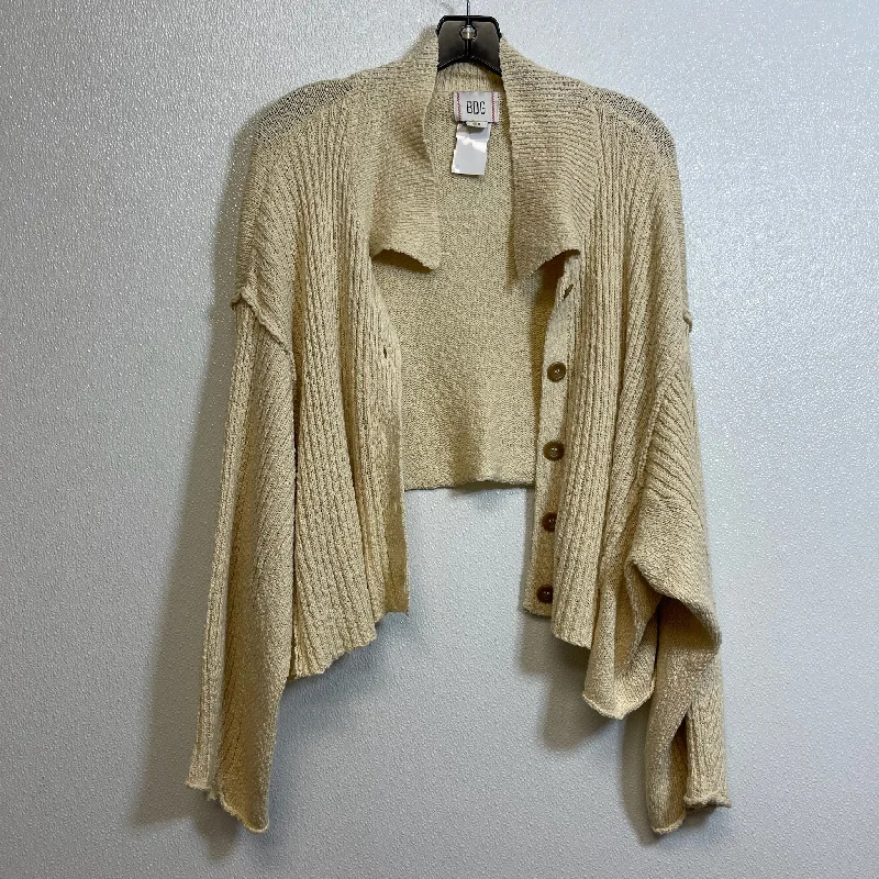 Sweater Cardigan By Bdg In Tan, Size: S