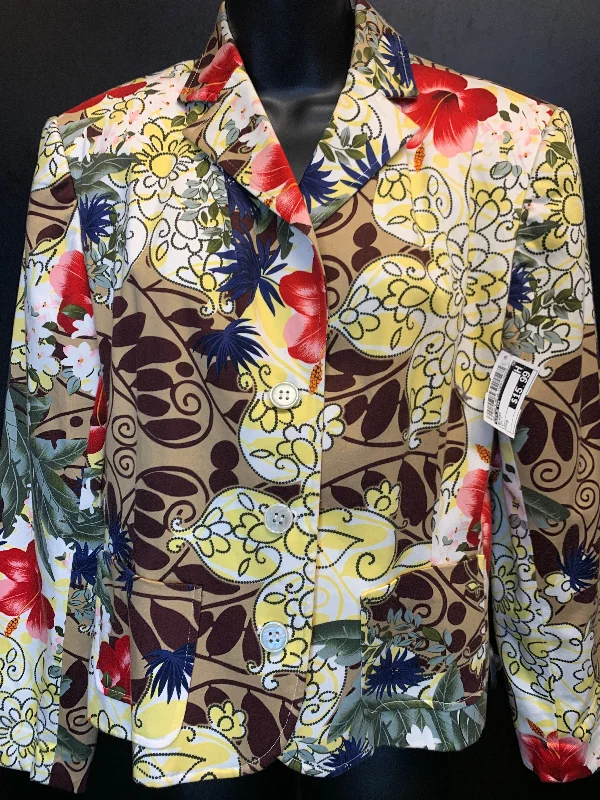 Blazer By Leslie Fay In Multi-colored, Size: M