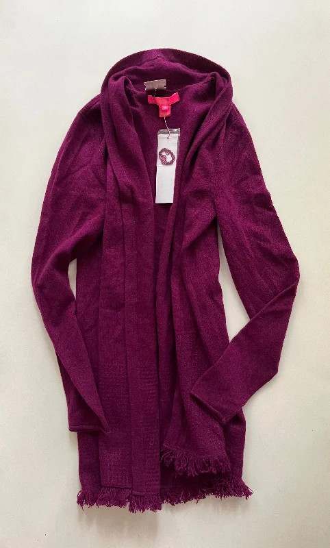 Sweater Cardigan By Lilly Pulitzer In Plum, Size: Xs