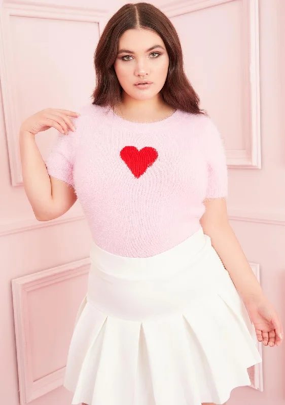 Pretty Love Letters Heart Sweater