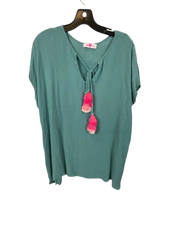 Top Short Sleeve By Buddy Love In Teal, Size: S