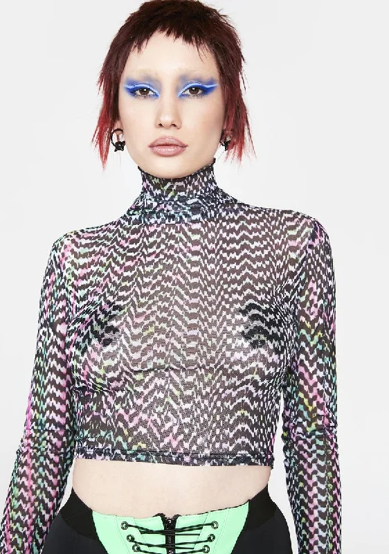 Digital Daze Mesh Top