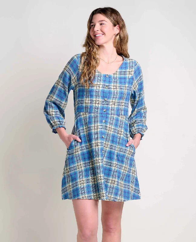 Urban Femme Streetwear Maple Button Front Dress