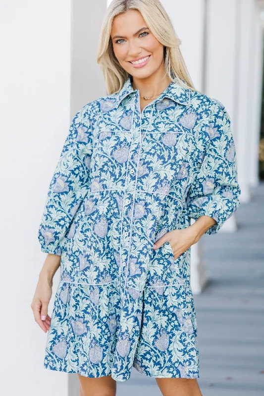 The Ultimate Fashion Sale – Stylish Looks For Less On Your Way Navy Blue Floral Babydoll Dress