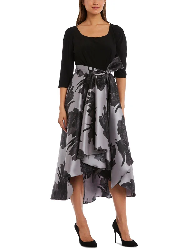 Classic Fashion, Modern Discounts Womens Floral Hi-Low Fit & Flare Dress