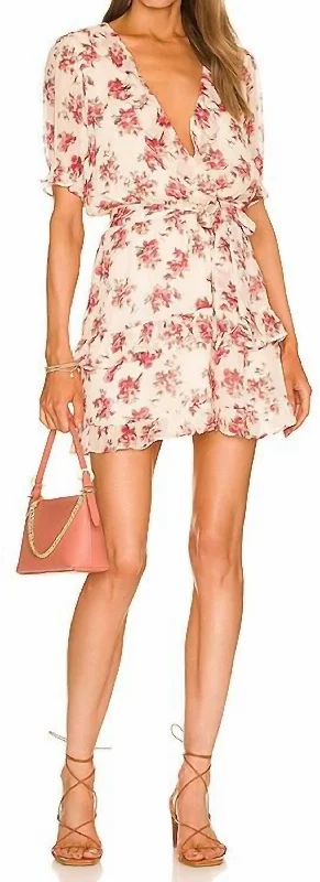 Style Revolution Evonna Dress In Ivory Floral