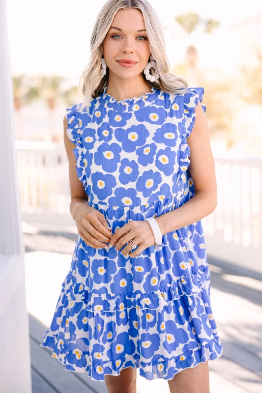 Final Call – Shop Elegant And Casual Fashion For Less Find You Well Blue Floral Babydoll Dress
