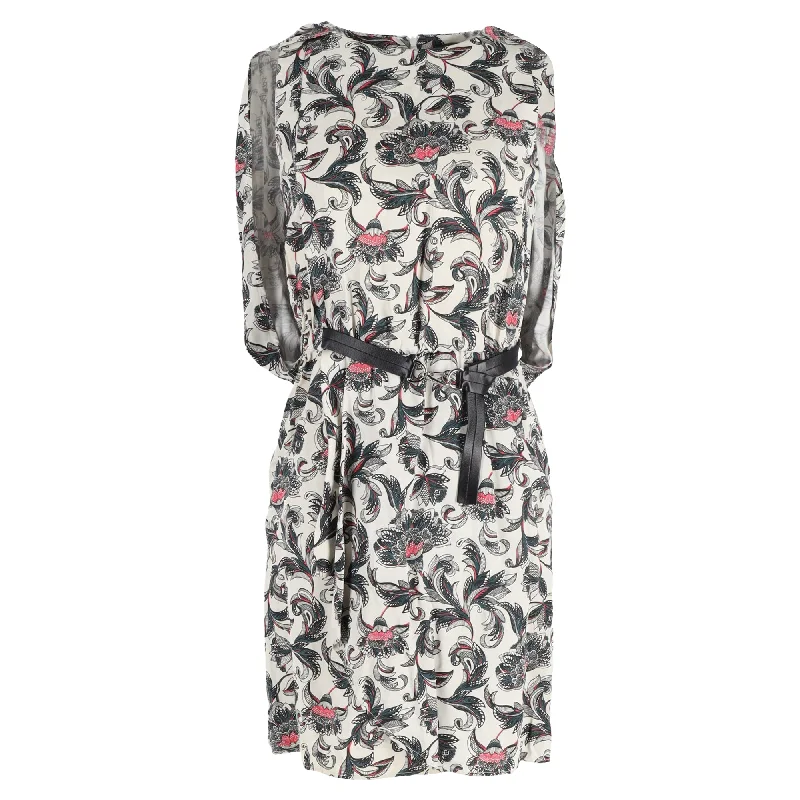 Trendsetter's Closet Louis Vuitton Dress with Belt in Floral Print Cotton