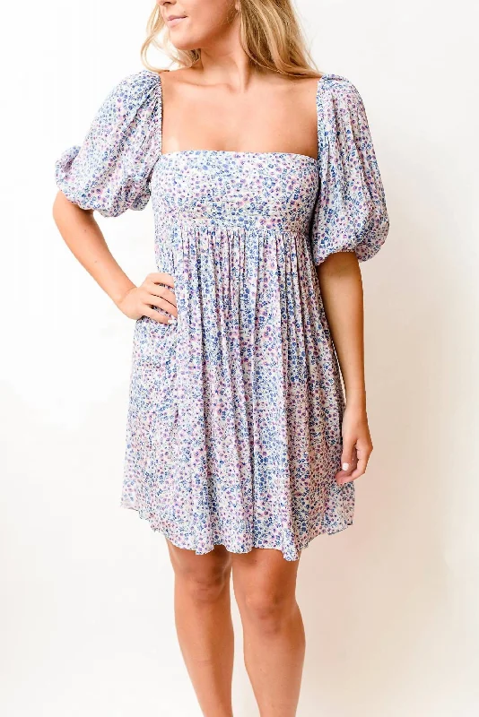 Women's Trendy Casual Clothes Dane Dress In Blue Floral