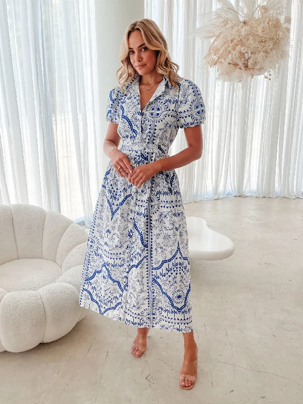 Fresh Fashion Discounts Azula Dress - Blue Print