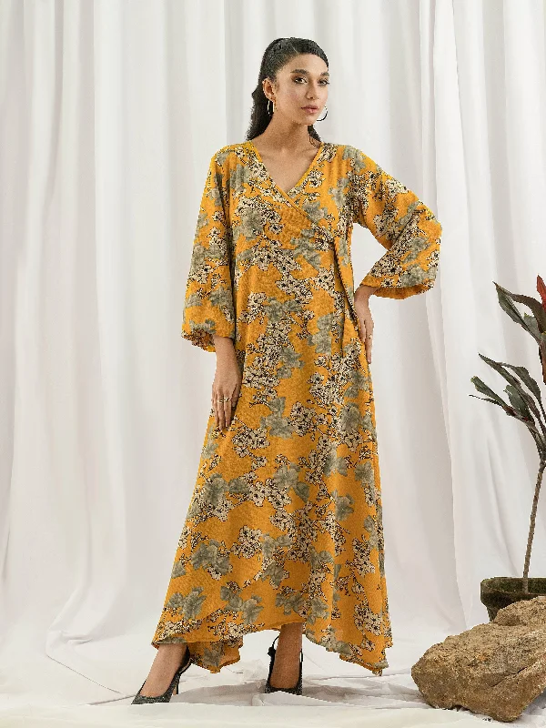 Casual Apparel For Women Printed Crepe Dress