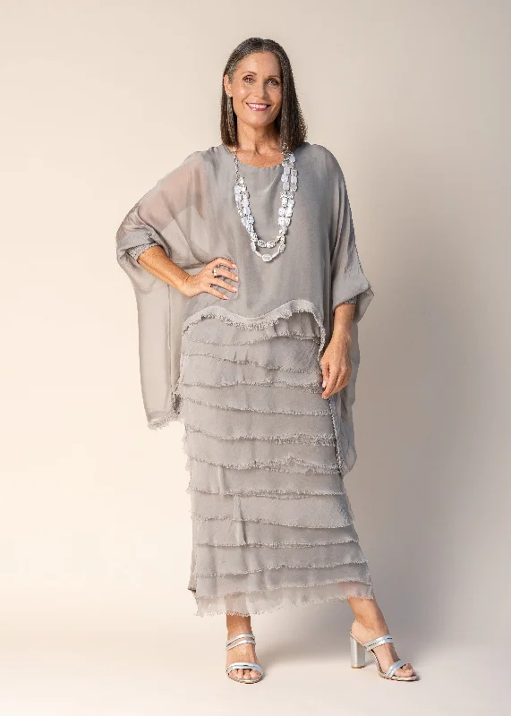 Women's Casual Garments Candie Silk Dress in Mocha