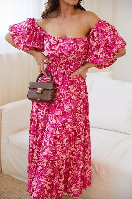 Vibrant Style Promotions Avrille Dress - Pink Floral