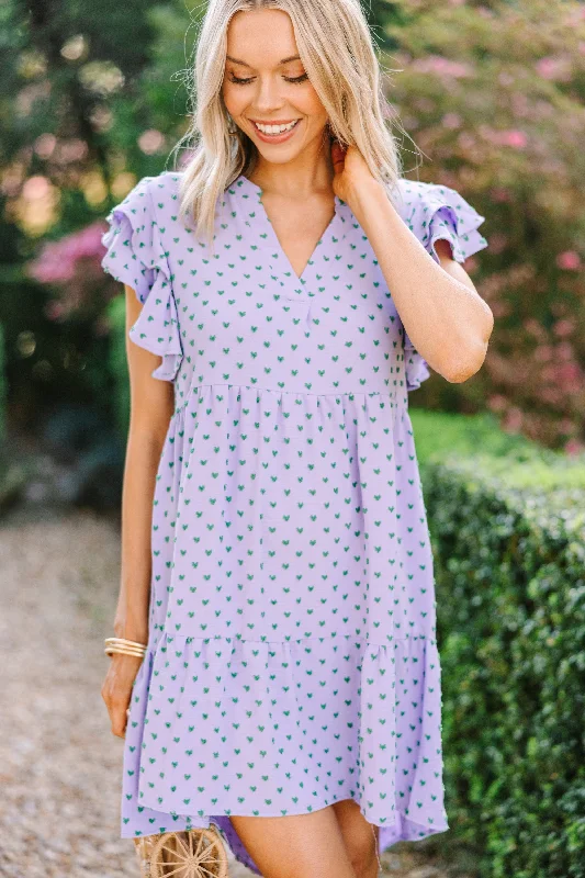 Your Favorite Items Now At Unbeatable Prices Have It Your Way Lavender Purple Babydoll Dress