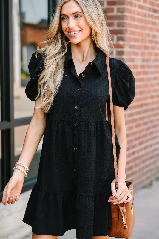 The Fashion Sale You've Been Waiting For Is Here Feeling Confident Black Babydoll Dress