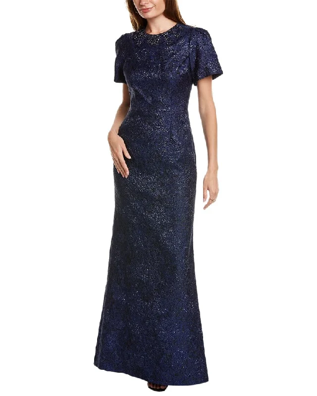 Teri Jon by Rickie Freeman Jacquard Gown