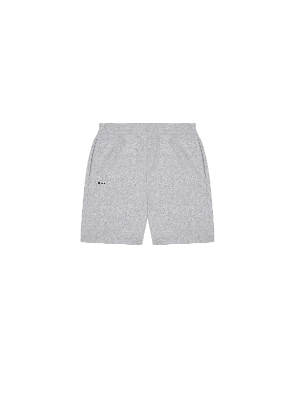 Womens 365 Midweight Mid Length Shorts—grey-marl