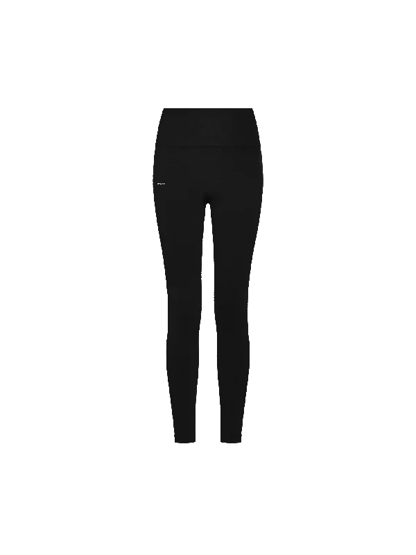 Women's Plant-Stretch Compressive Leggings—Black