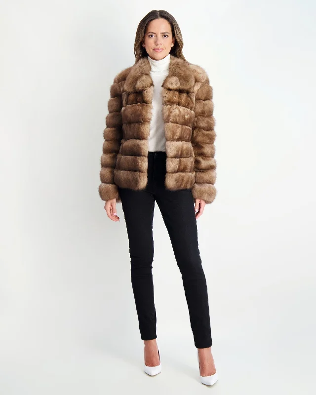 Horizontal Russian Sable Jacket