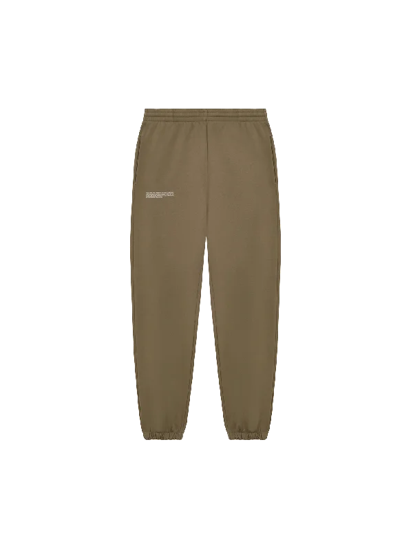 Womens In Conversion Cotton Track Pants—carbon brown