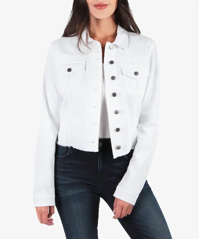 Kara Denim Jacket In White