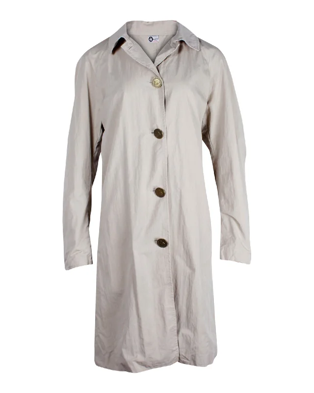 Lanvin Trench Coat in Beige Cotton