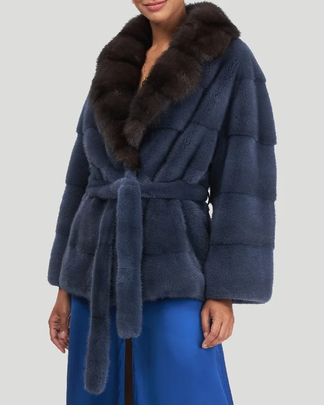 Mink Jacket with Sable Collar