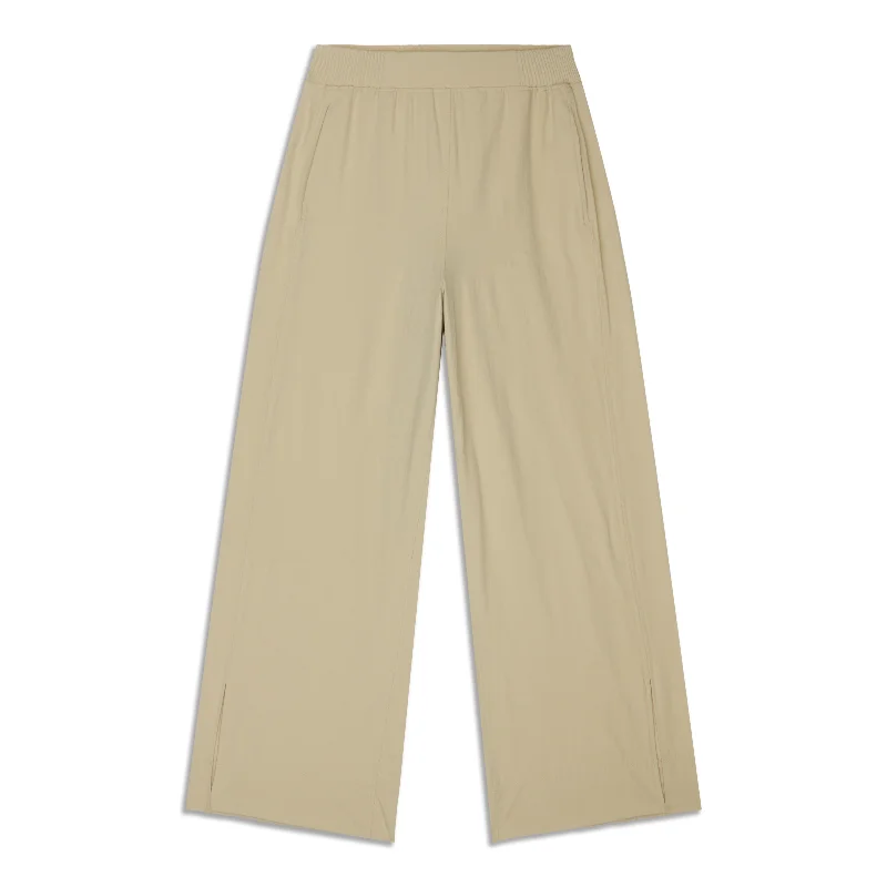 Stretch Woven Wide-Leg High-Rise Pant - Resale