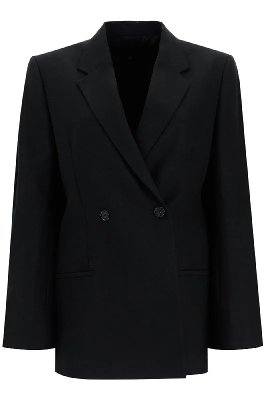 Toteme Women's Double-Breasted Recycled Wool Blazer