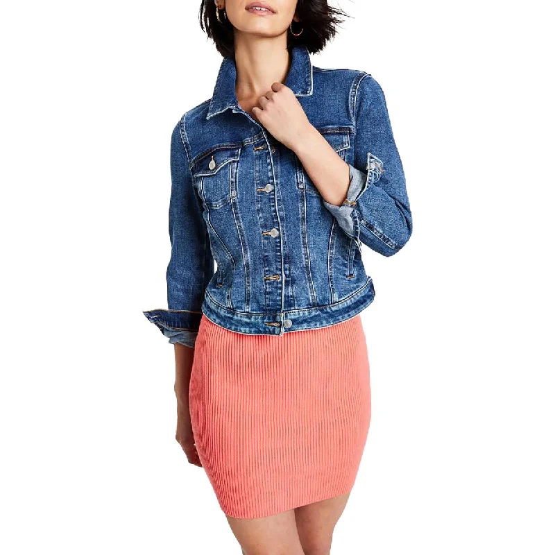 Womens Denim Utility Denim Jacket