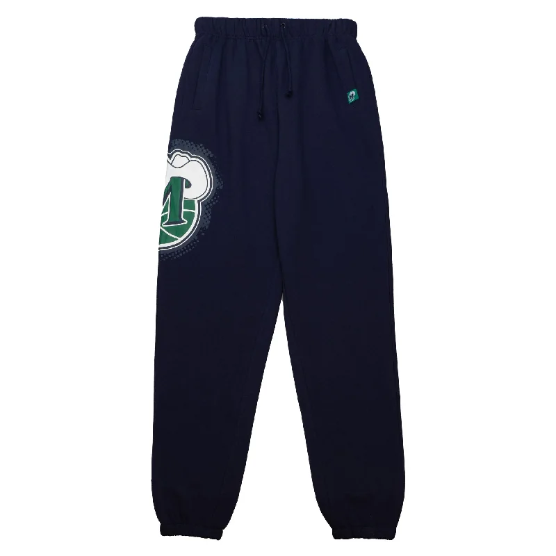 DALLAS MAVERICKS MITCHELL & NESS NAVY BLUE M-HAT JOGGERS